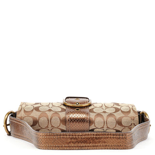 Coach 8K38 Brown Faux Python Soho Shoulder Bag