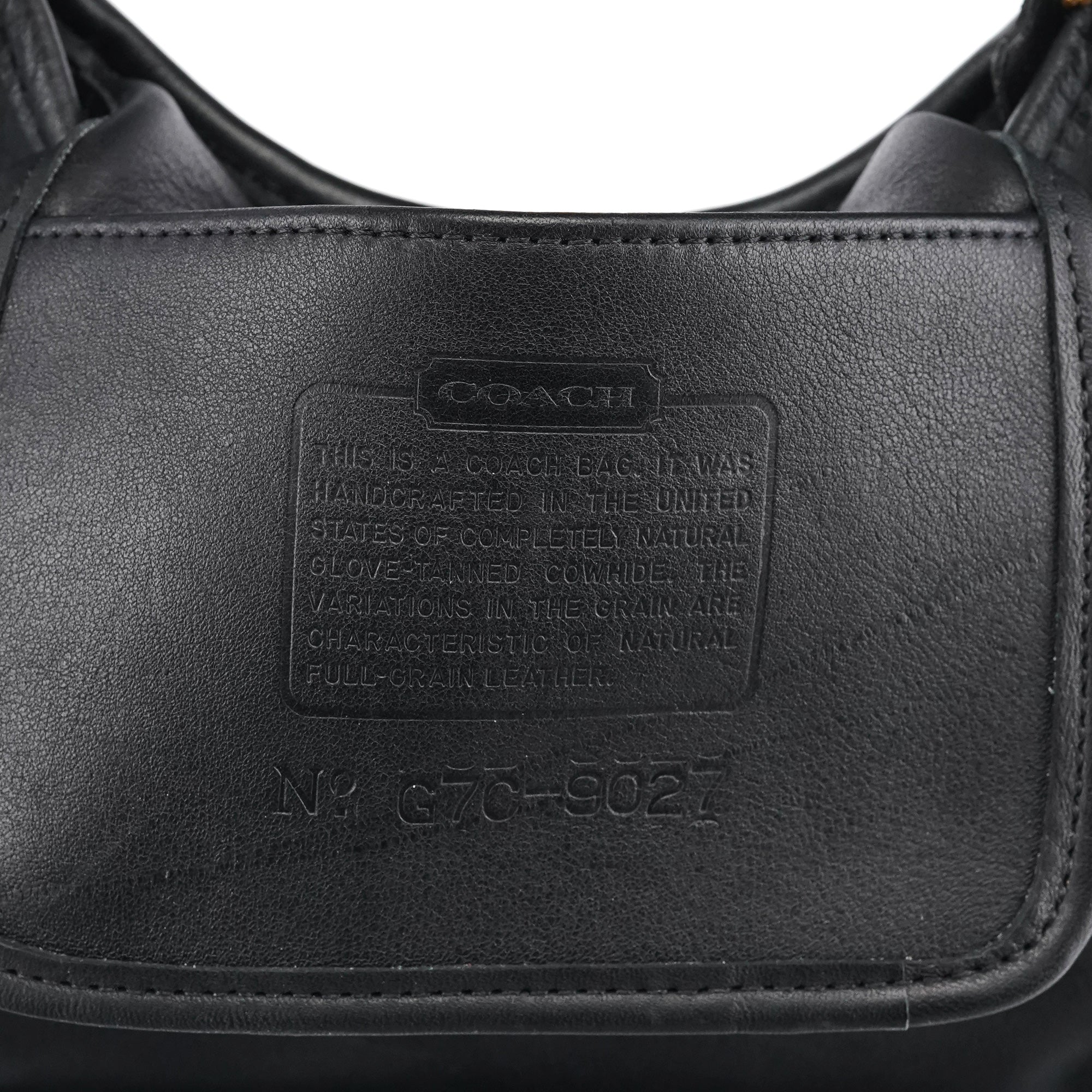 Coach 9027 Black Leather Ergo Mini Shoulder Bag
