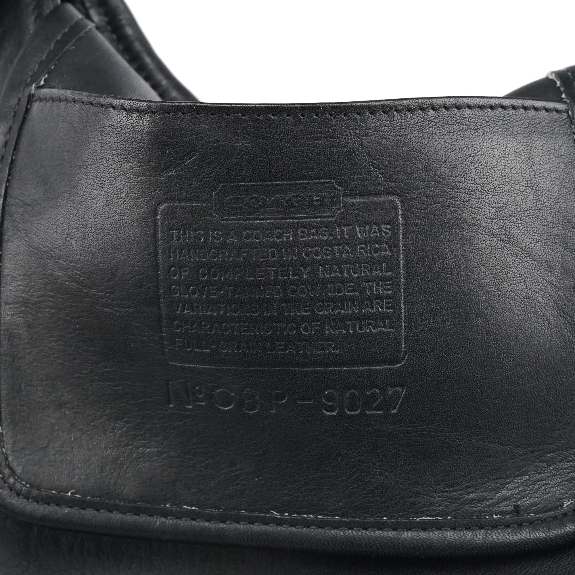 Coach 9027 Black Leather Ergo Mini Shoulder Bag