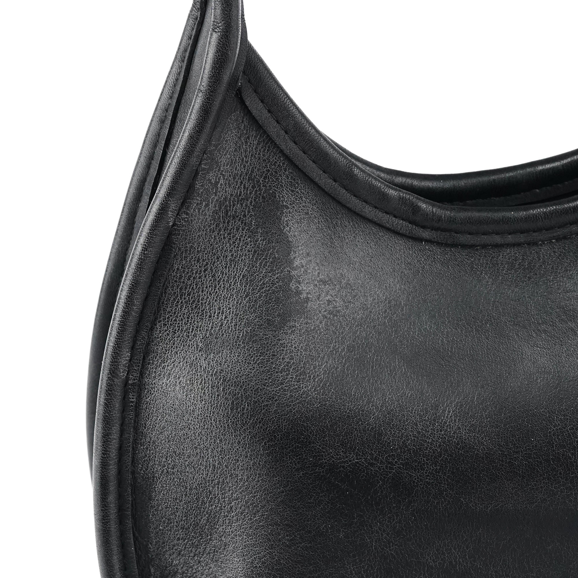 Coach 9027 Ergo Schultertasche aus schwarzem Leder