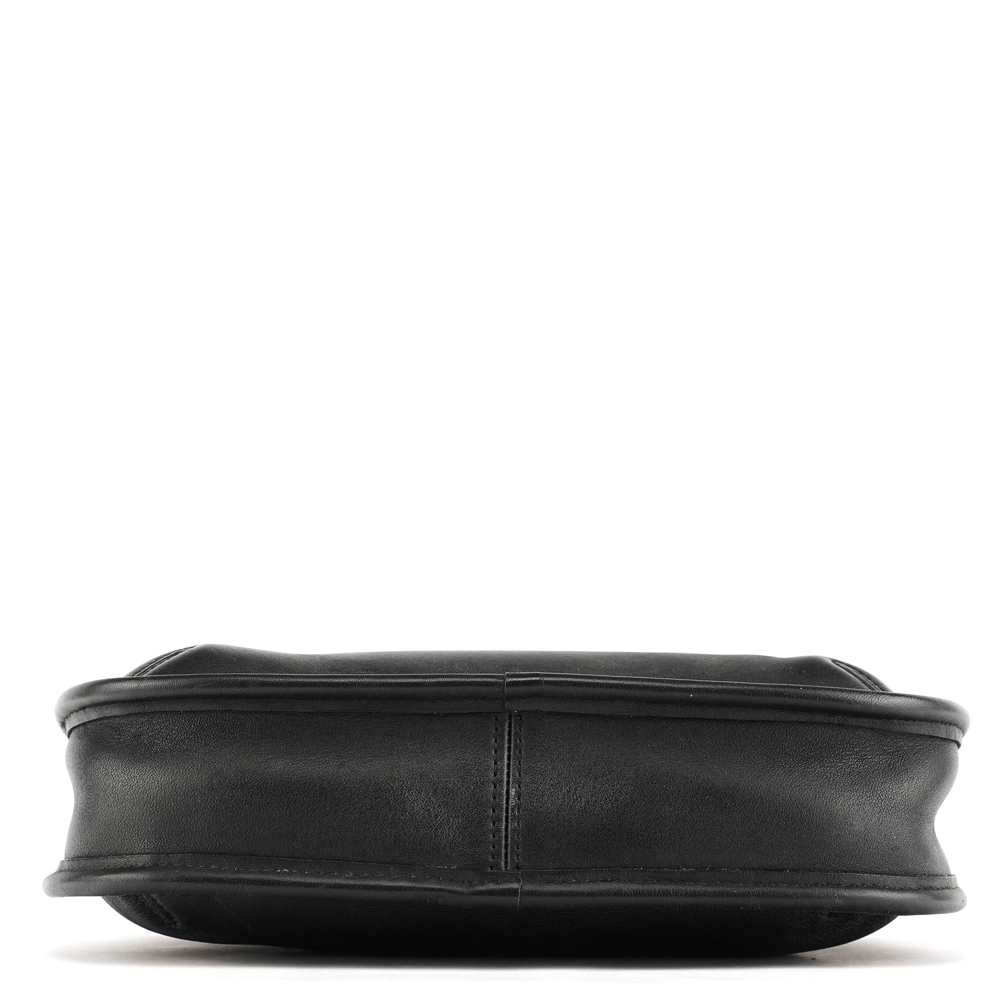 Coach 9027 Ergo Schultertasche aus schwarzem Leder