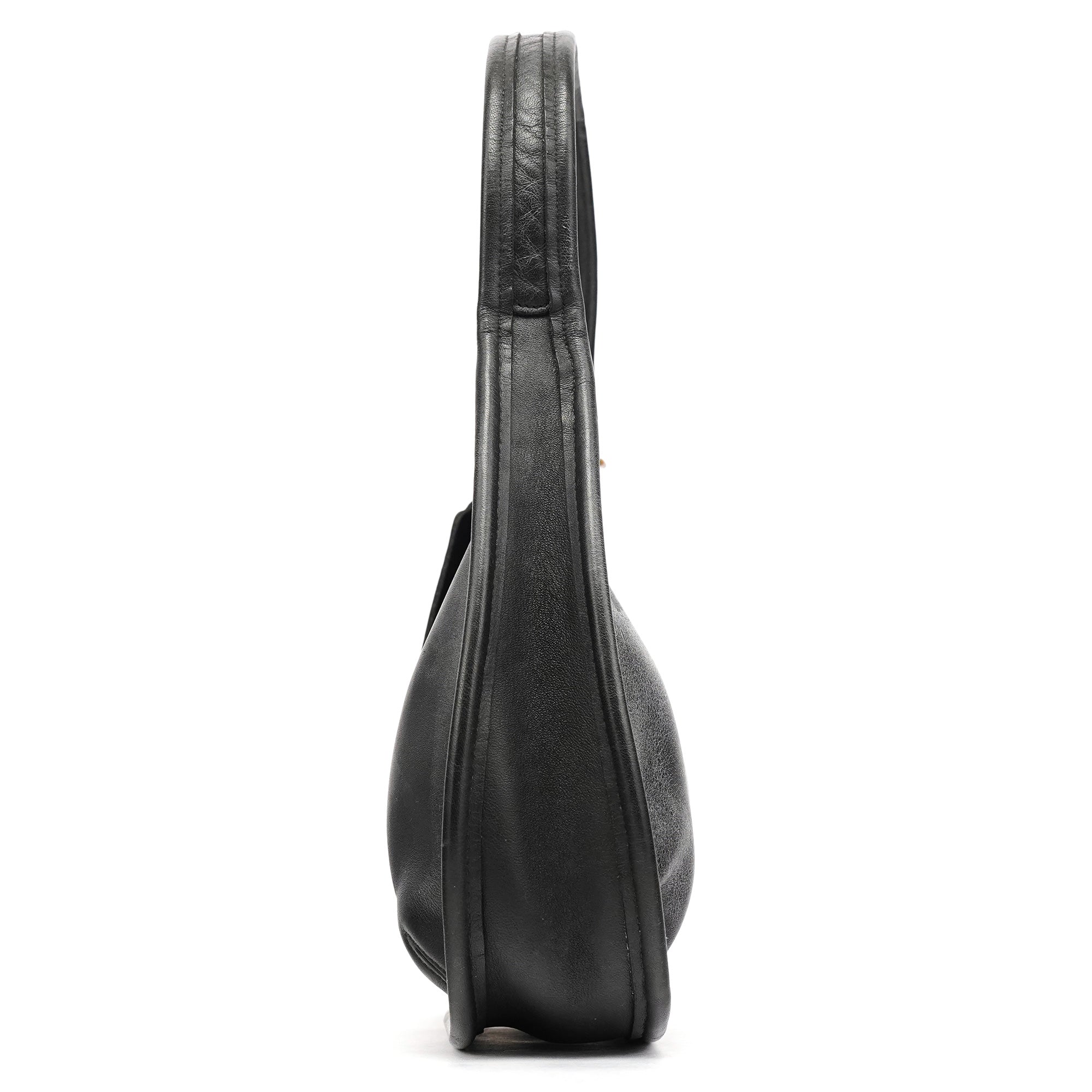Coach 9027 Ergo Schultertasche aus schwarzem Leder