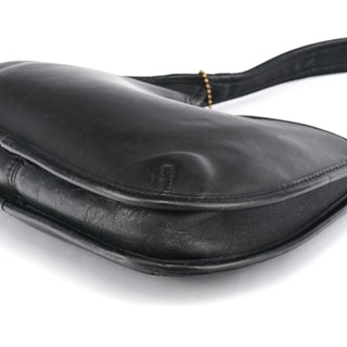 Coach 9027 Black Leather Mini Ergo Shoulder Bag