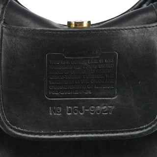Coach 9027 Black Leather Mini Ergo Shoulder Bag