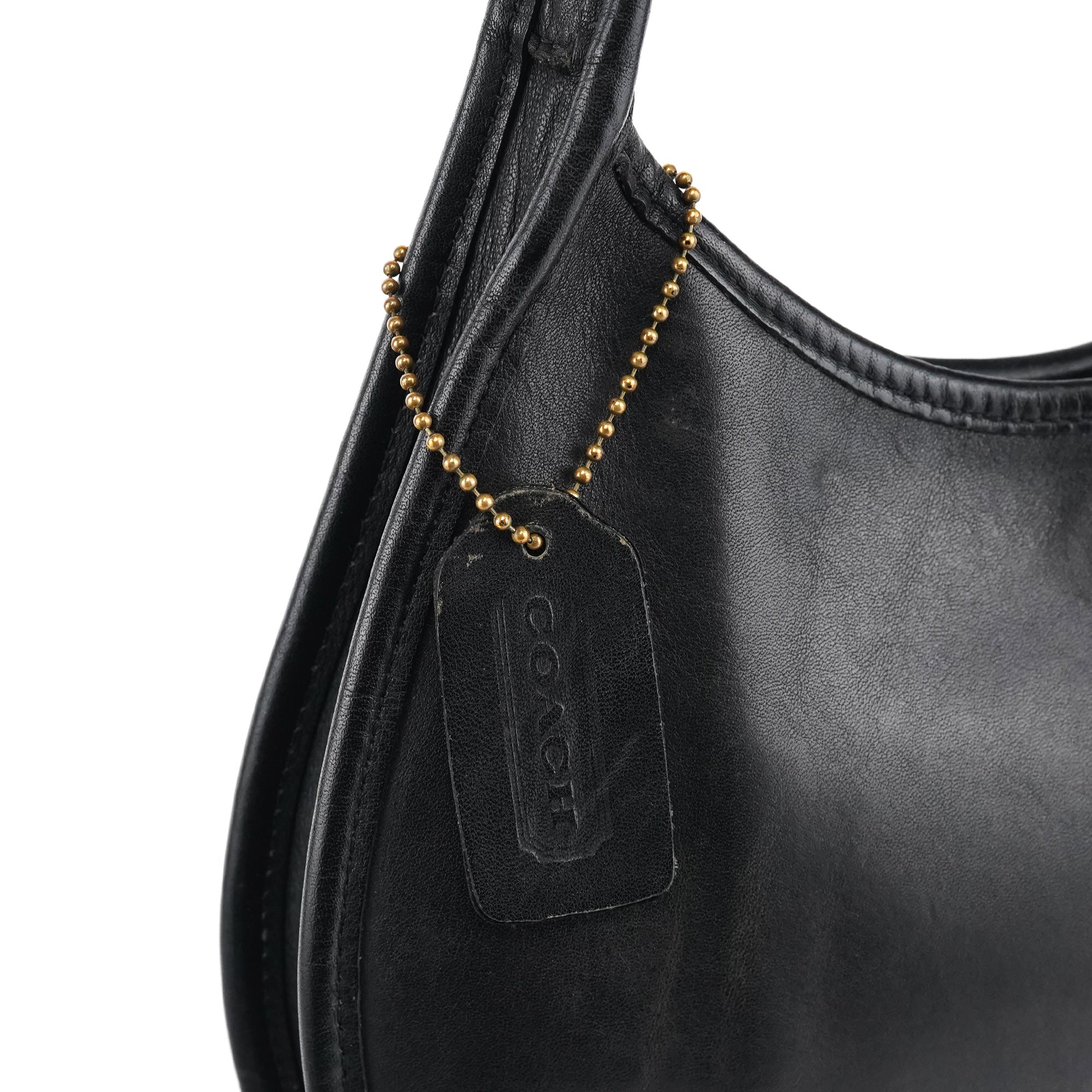 Coach 9027 Mini sac hobo Ergo en cuir noir