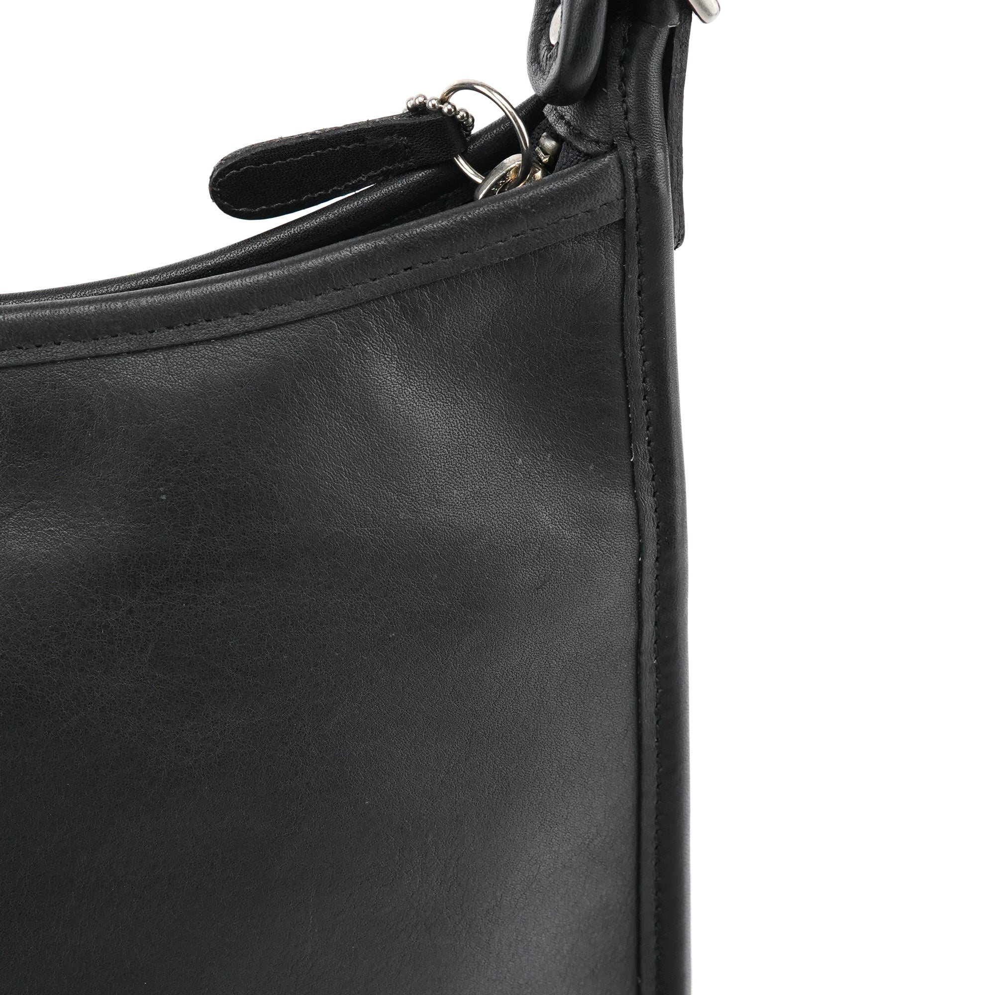 Coach 9073 Sac porté épaule en cuir noir