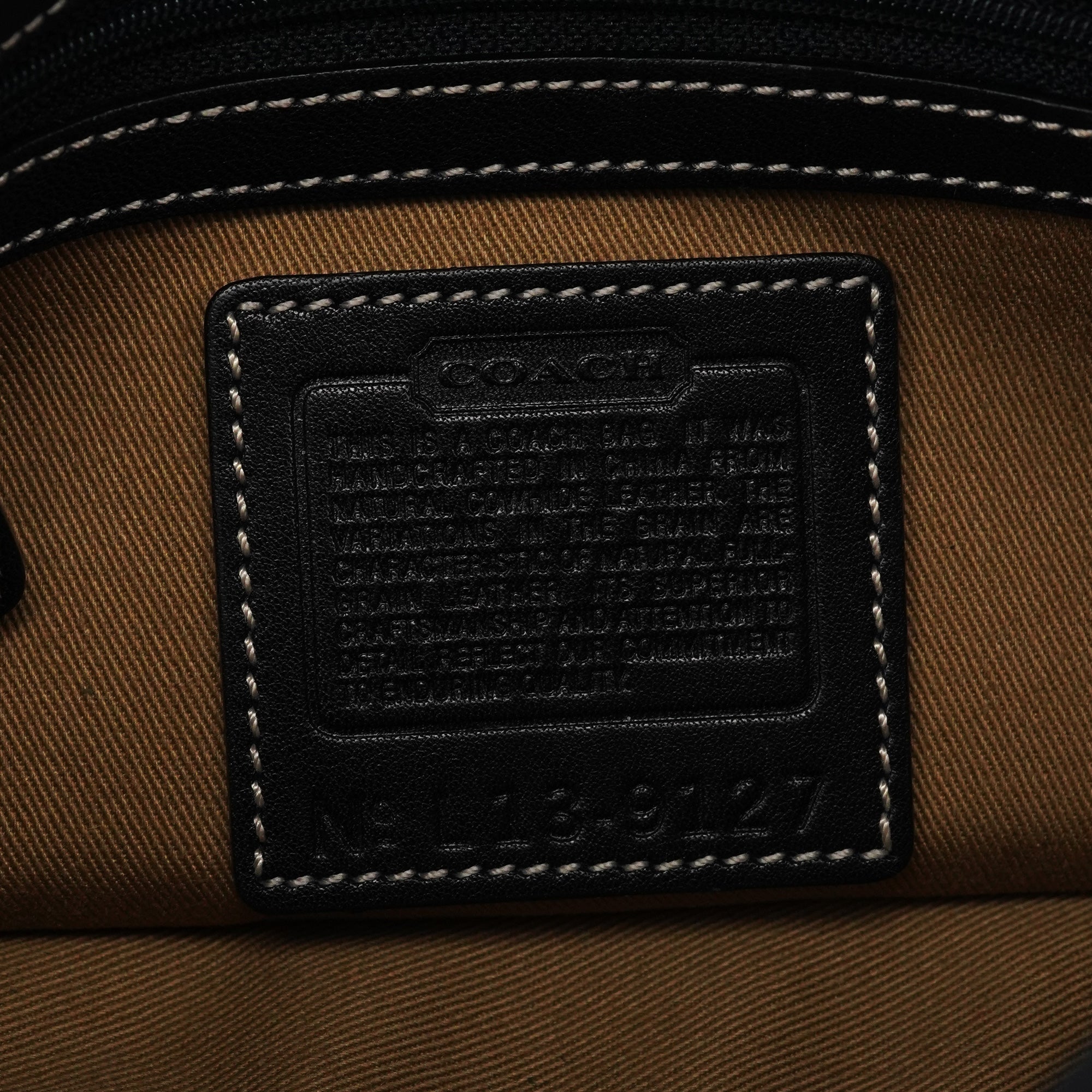 Coach 9127 Black Leather Classic Soho Shoulder Bag