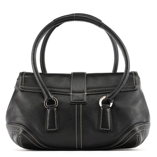 Coach 9250 Black Leather Soho Boston Bag