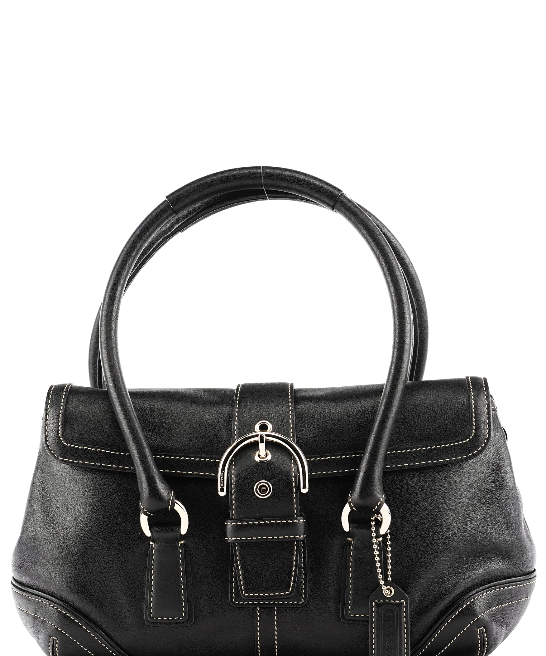 Coach 9250 Black Leather Soho Boston Bag