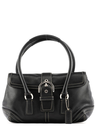 Coach 9250 Black Leather Soho Boston Bag