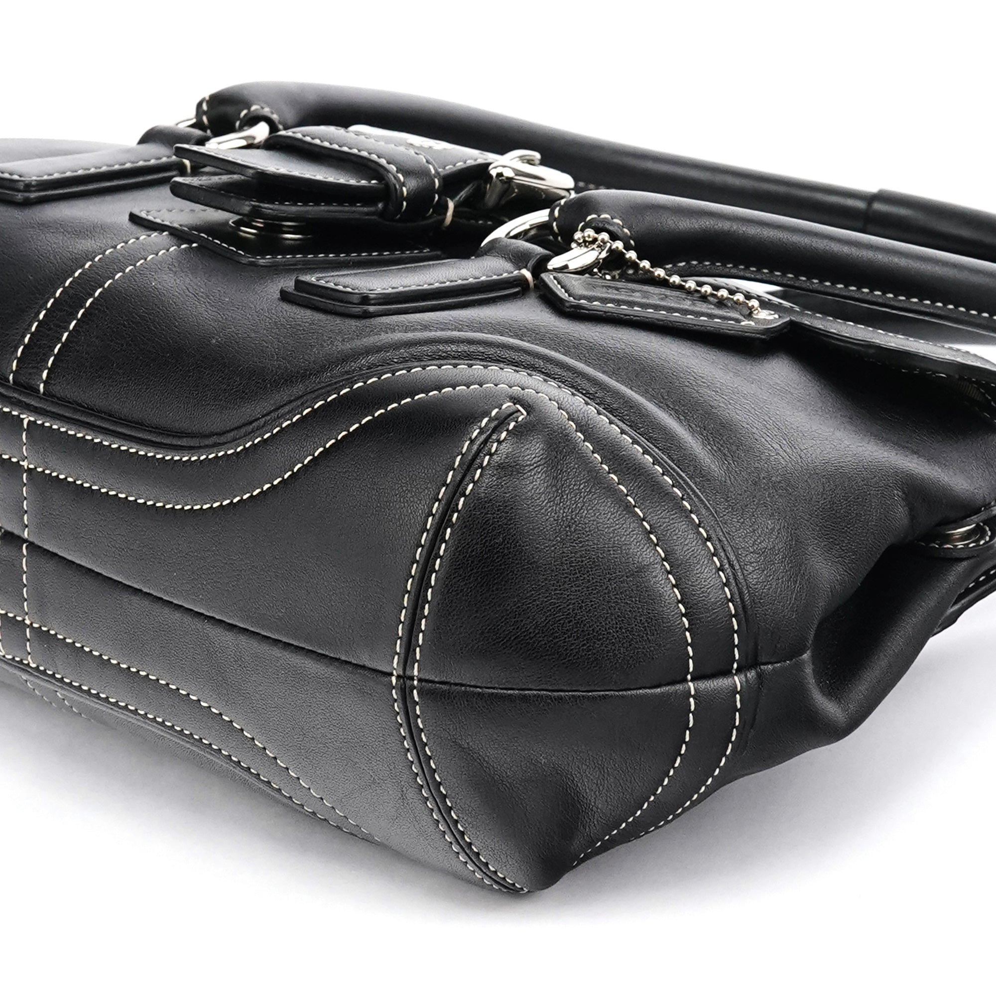 Coach 9250 Black Leather Soho Boston Bag