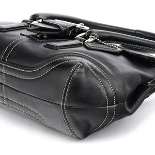 Coach 9250 Black Leather Soho Boston Bag