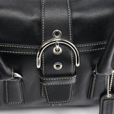 Coach 9250 Black Leather Soho Boston Bag