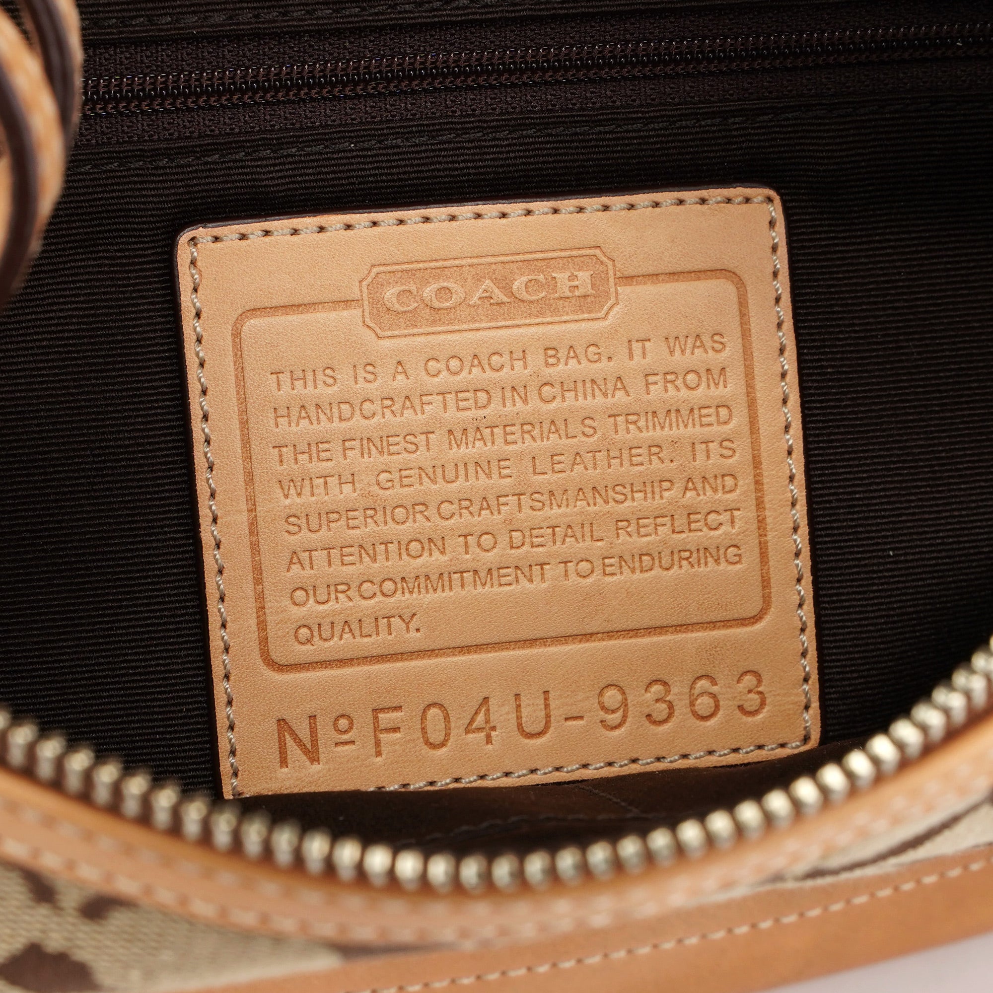 Coach 9363 Beige Signature C Demi Shoulder Bag