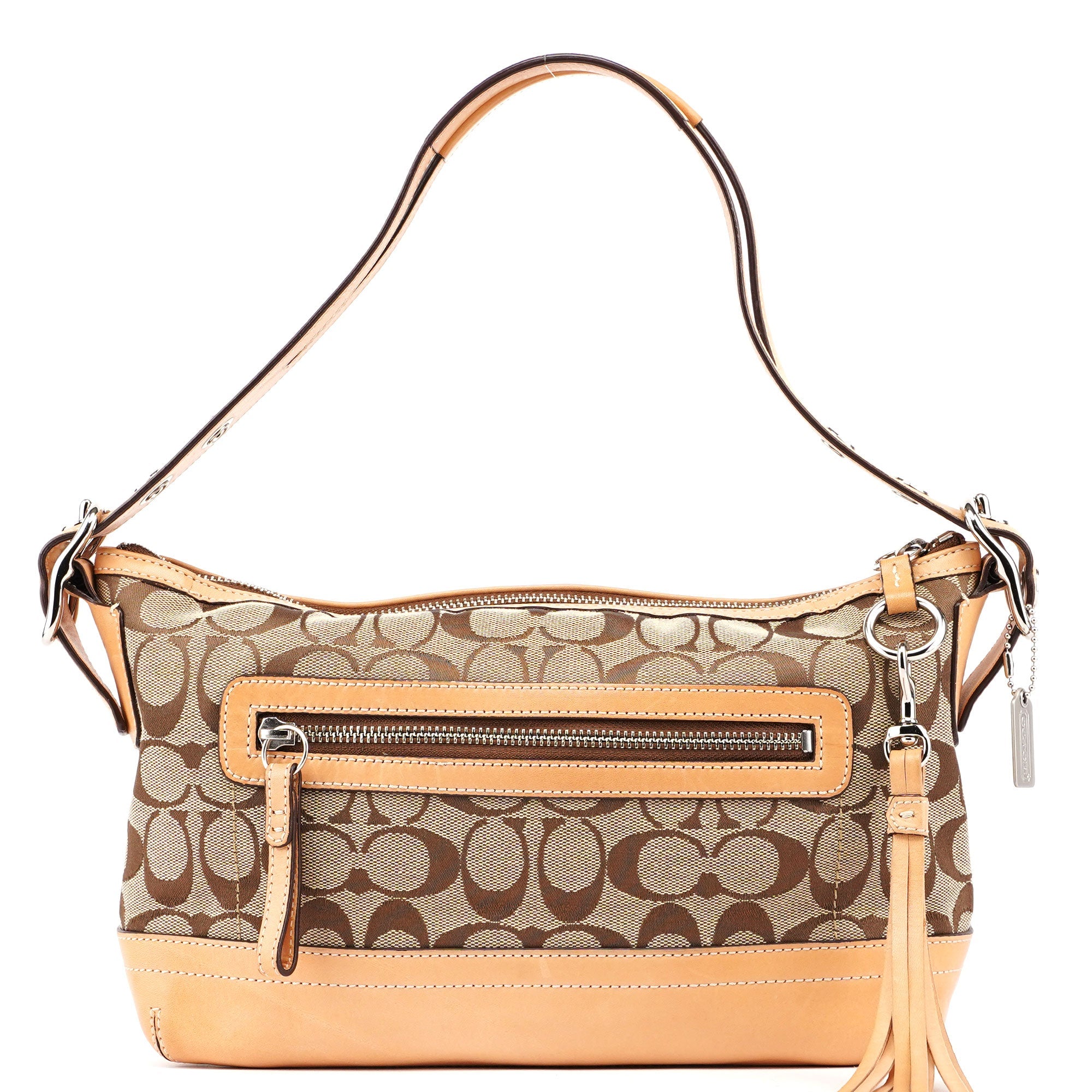 Coach 9363 Beige Signature C Demi Shoulder Bag