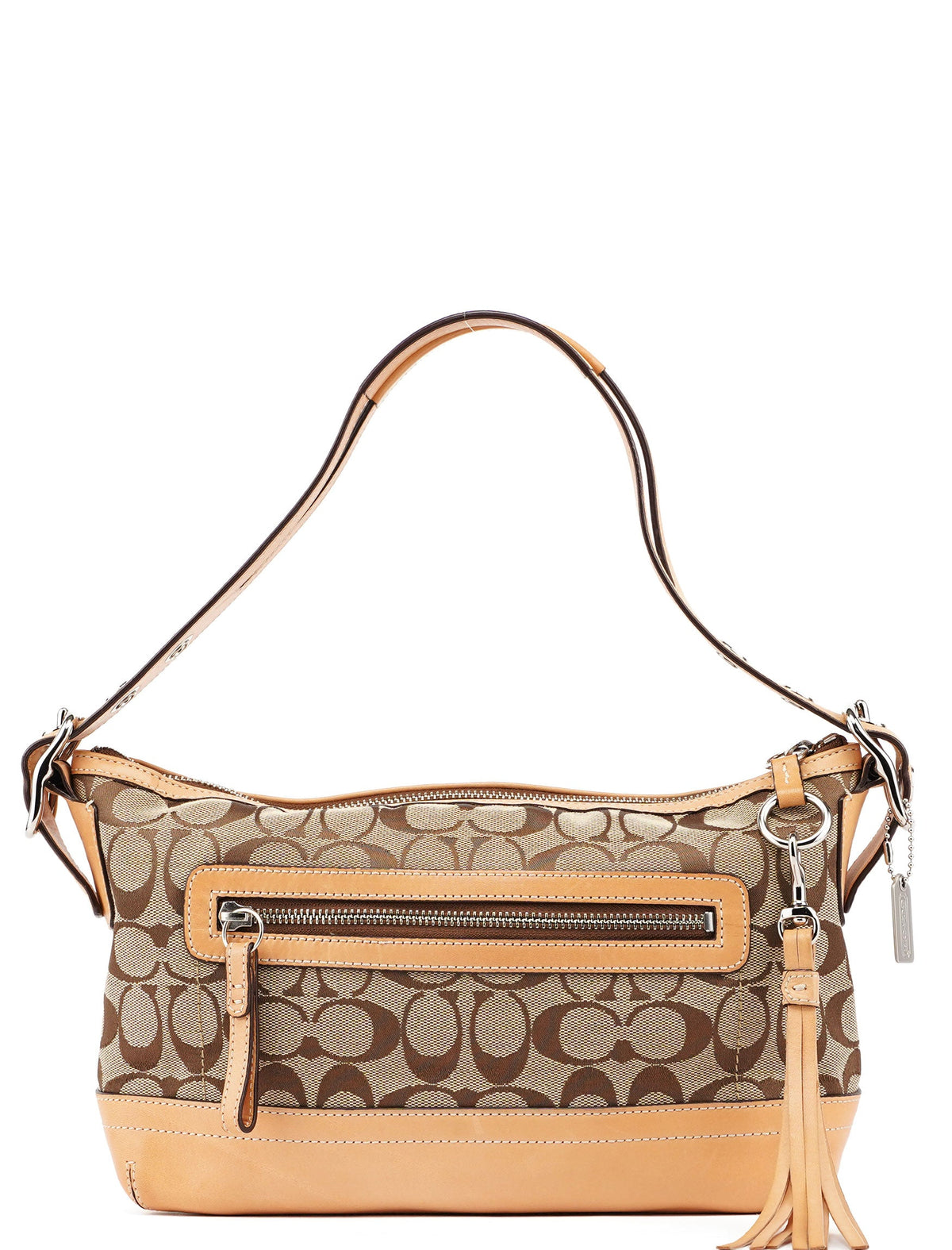 Coach hotsell tan shoulder bag