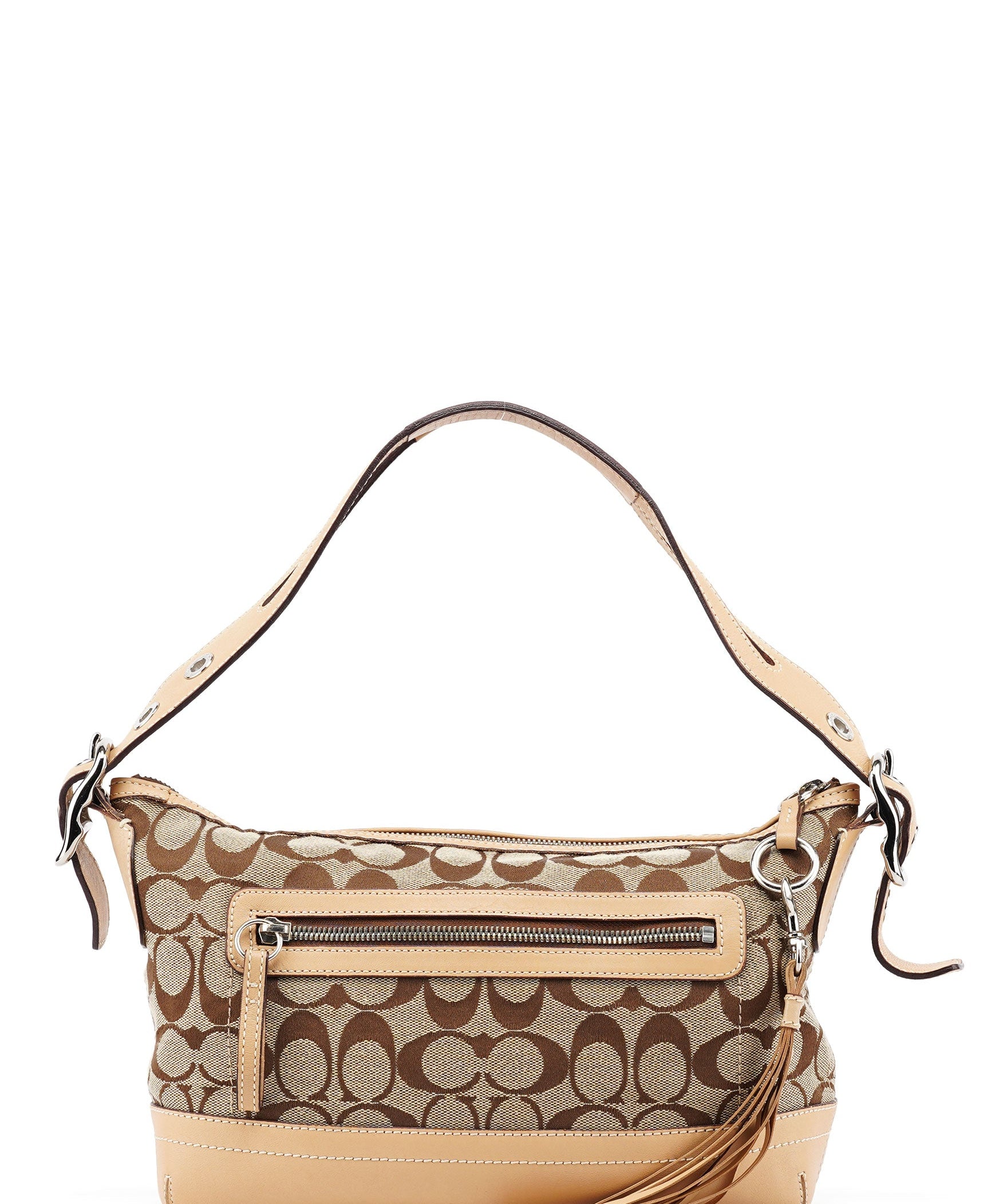 Coach 9363 Beige Signature C Demi Shoulder Bag