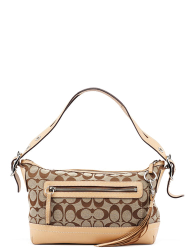 Coach 9363 Beige Signature C Demi Shoulder Bag