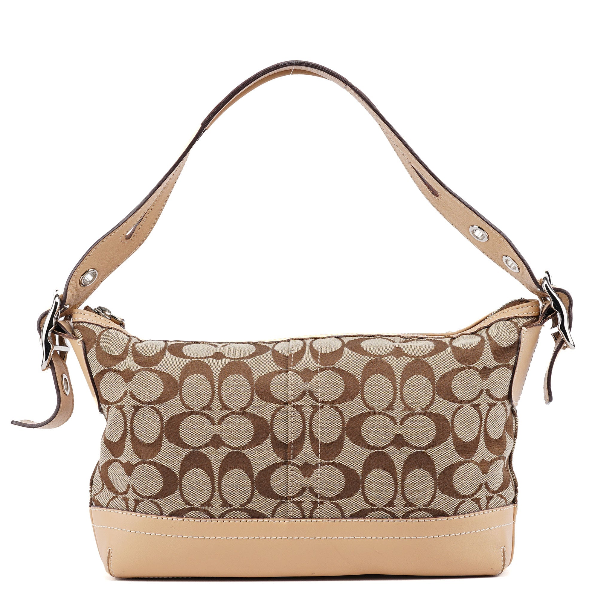 Coach 9363 Beige Signature C Demi Shoulder Bag