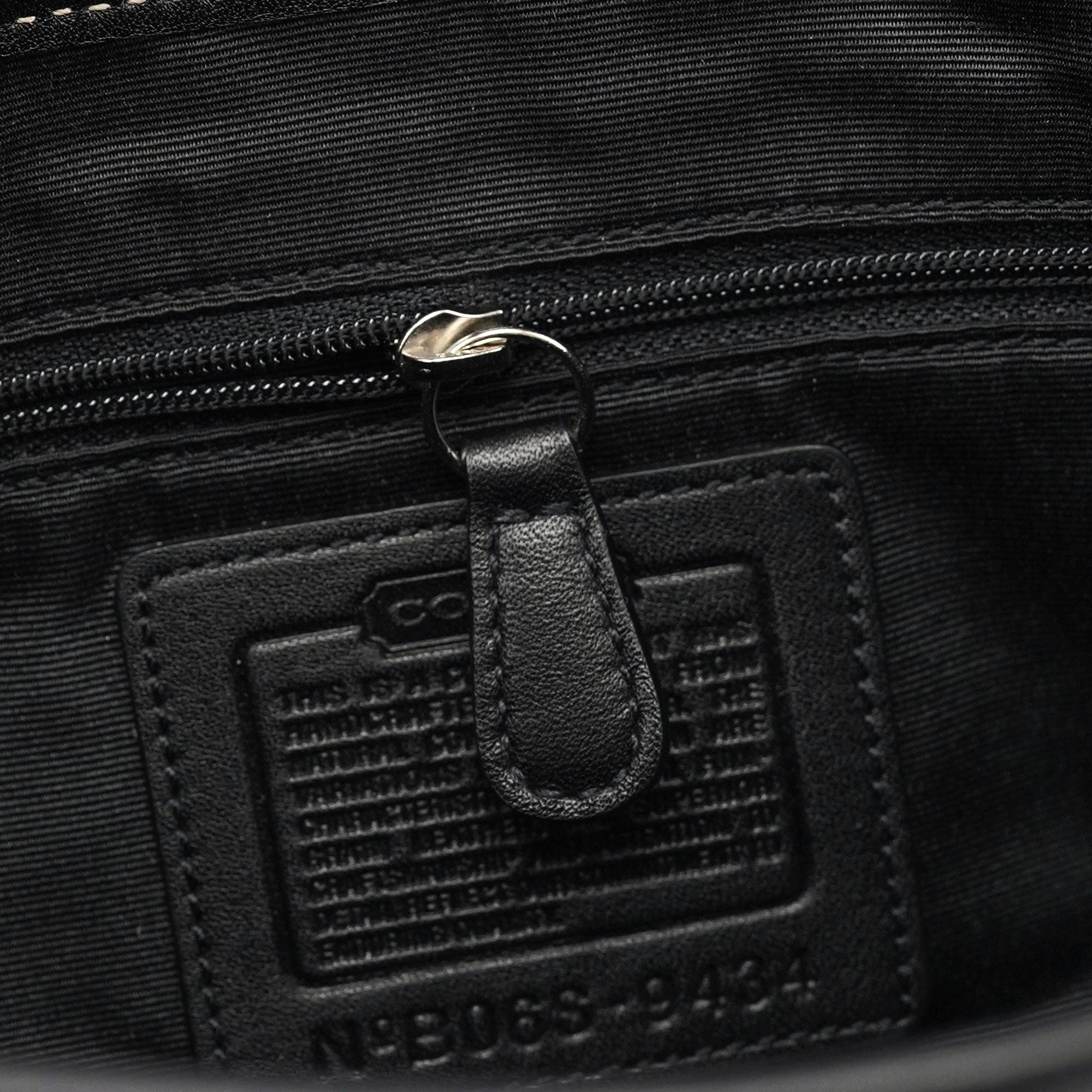 Coach 9434 Soho Schultertasche aus schwarzem Leder