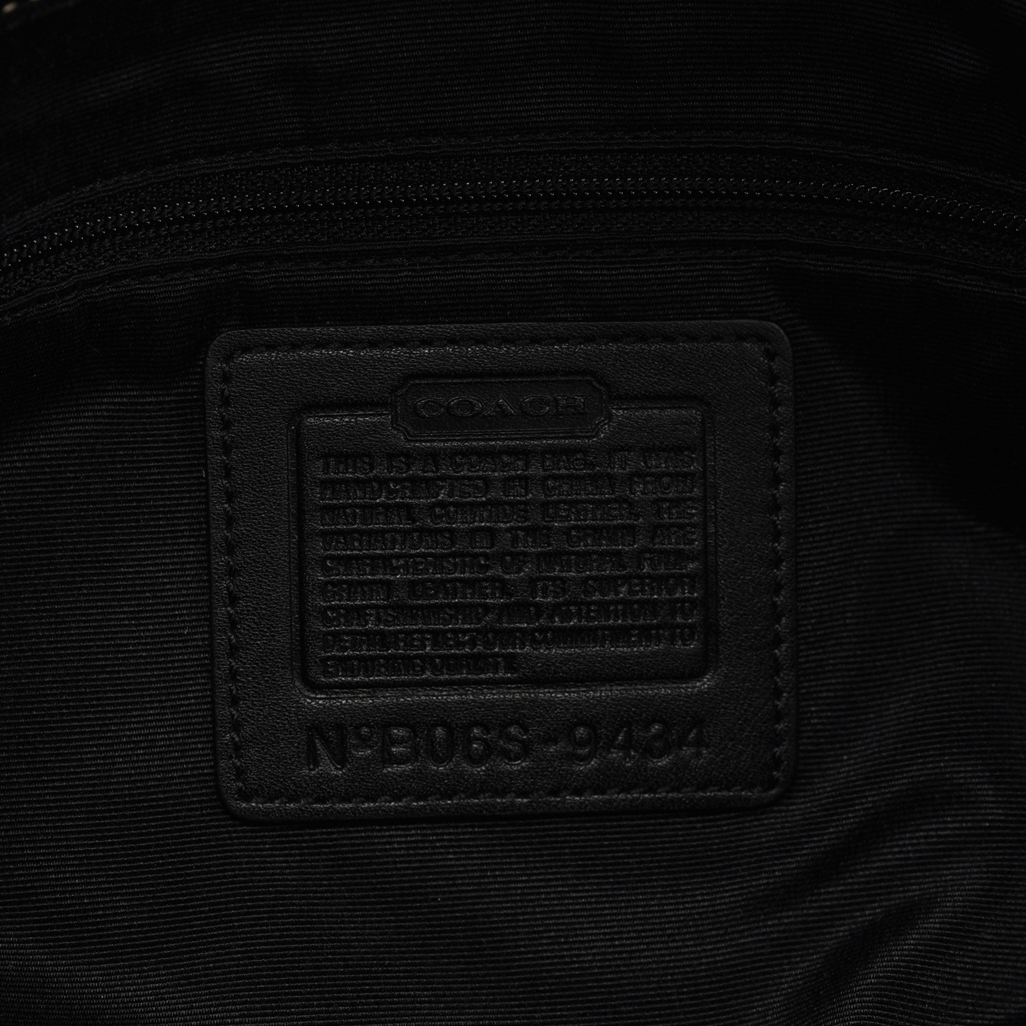 Coach 9434 Soho Schultertasche aus schwarzem Leder