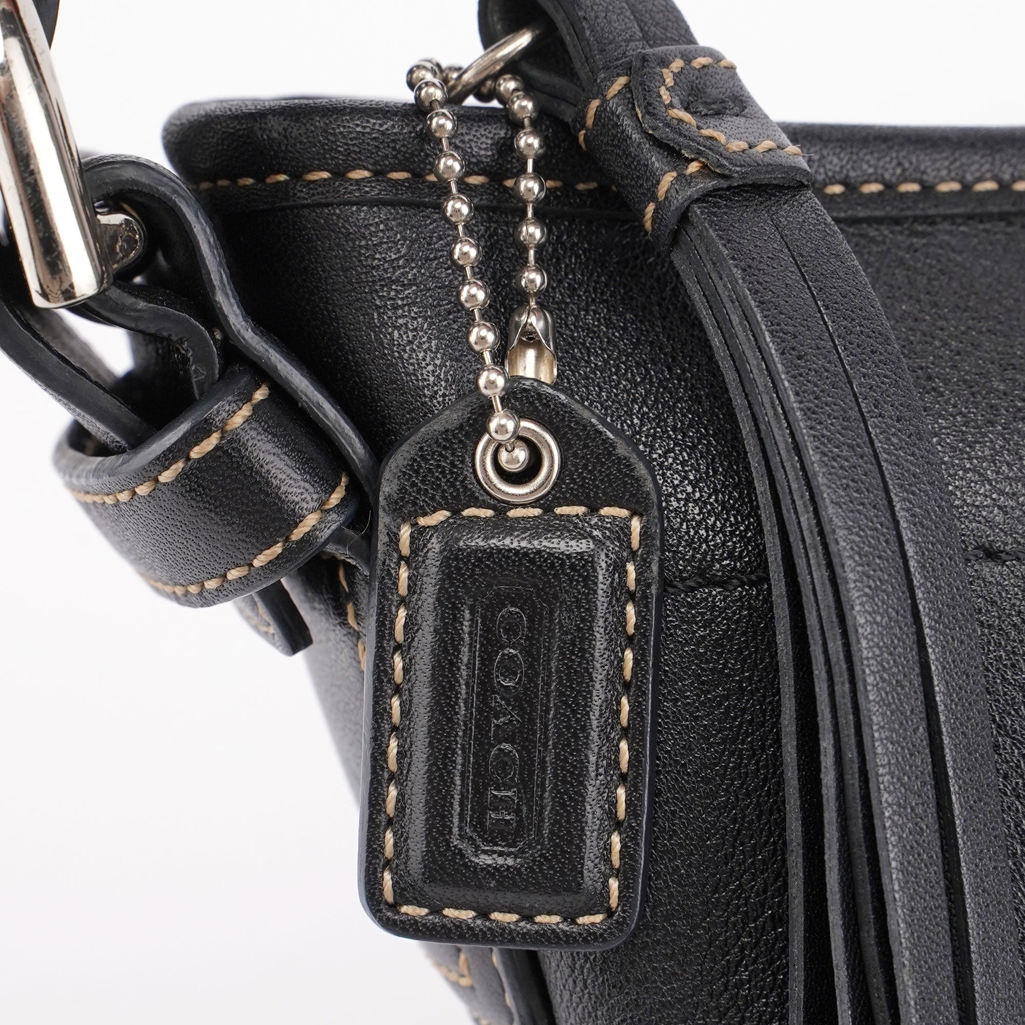 Coach 9444 Black Leather Shoulder Bag