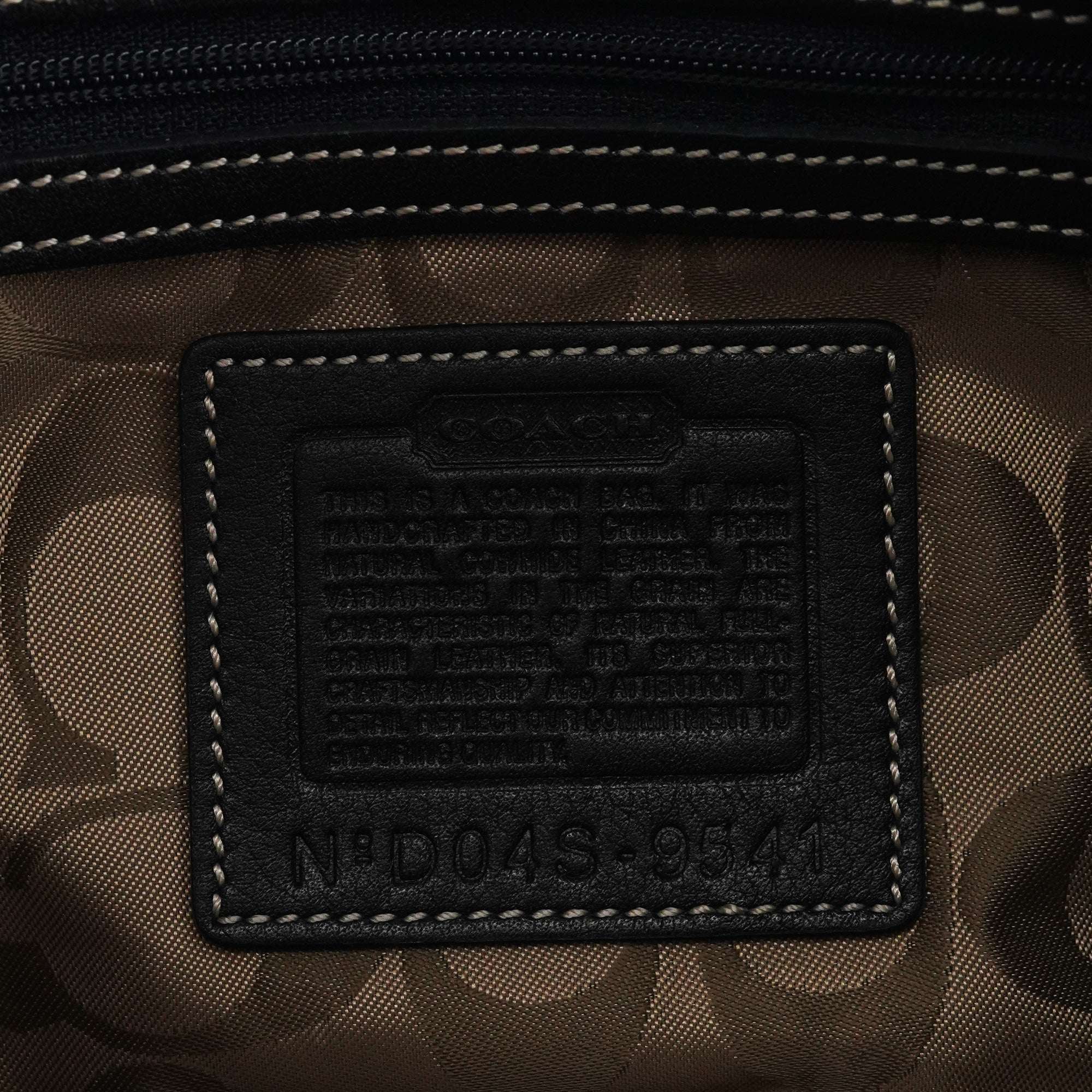 Coach 9541 Black Leather Soho Shoulder Bag