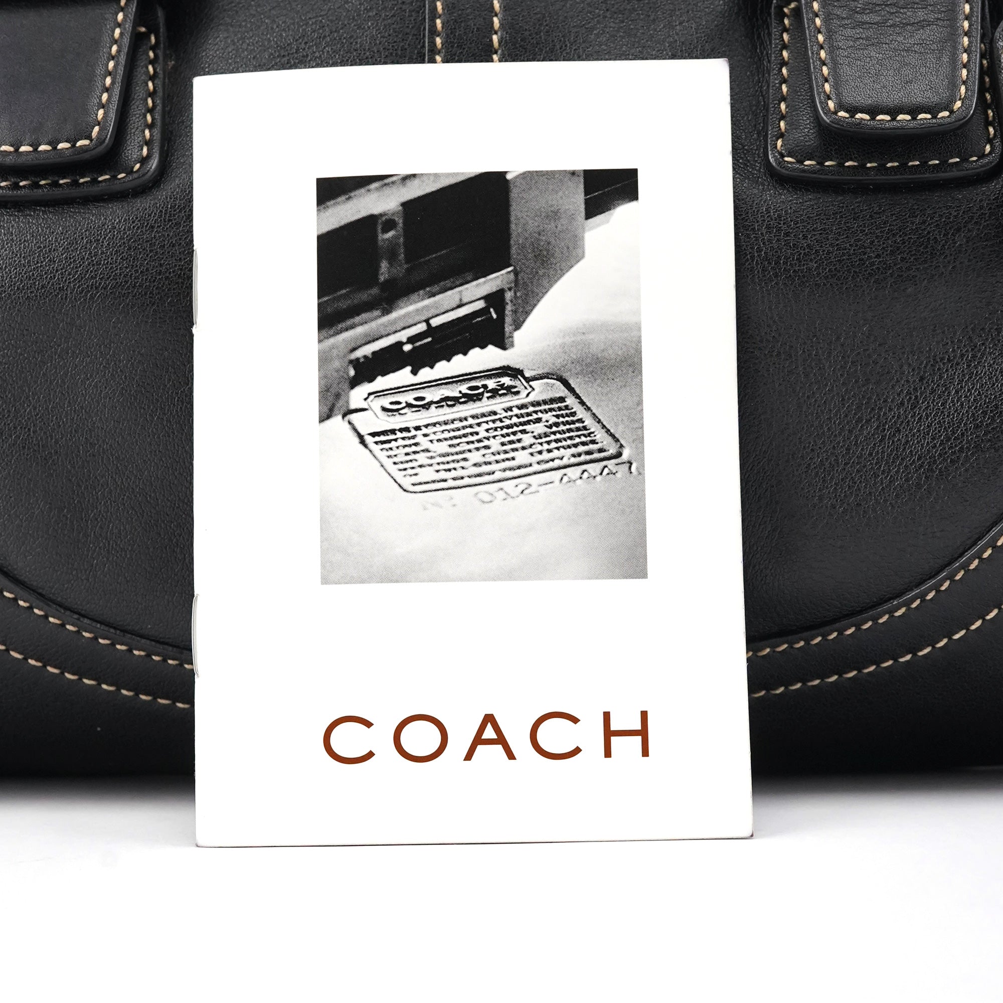 Coach 9636 Black Leather Soho Flap Tote Bag