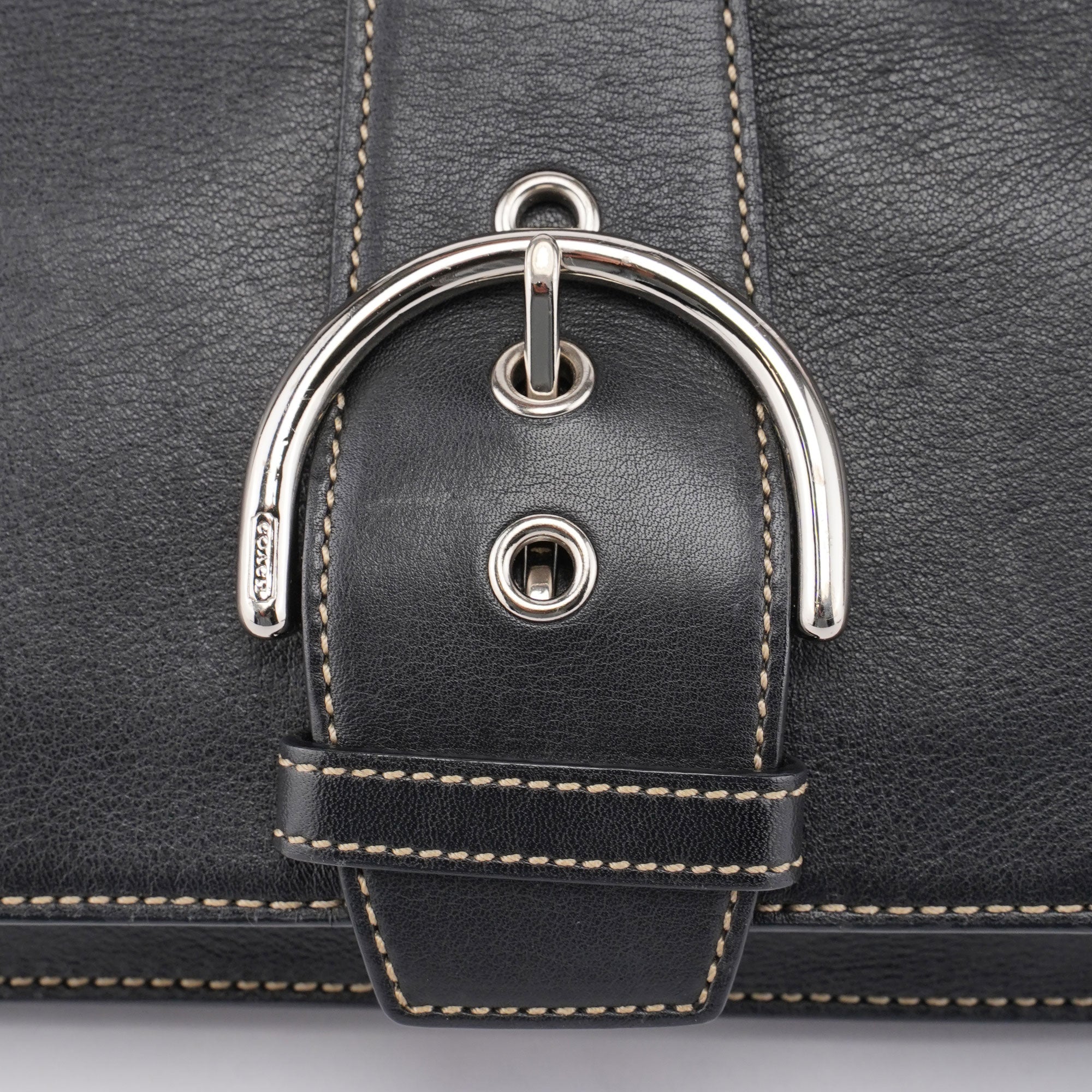 Coach 9739 Black Leather Soho Shoulder Bag