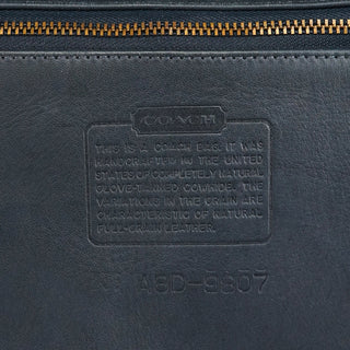 Coach 9807 Midnight Navy Leather Flap Shoulder Bag