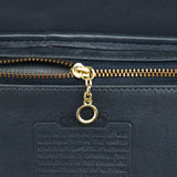 Coach 9807 Midnight Navy Leather Flap Shoulder Bag