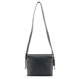 Coach 9807 Midnight Navy Leather Flap Shoulder Bag