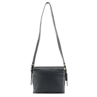 Coach 9807 Midnight Navy Leather Flap Shoulder Bag
