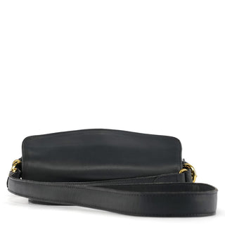 Coach 9807 Midnight Navy Leather Flap Shoulder Bag