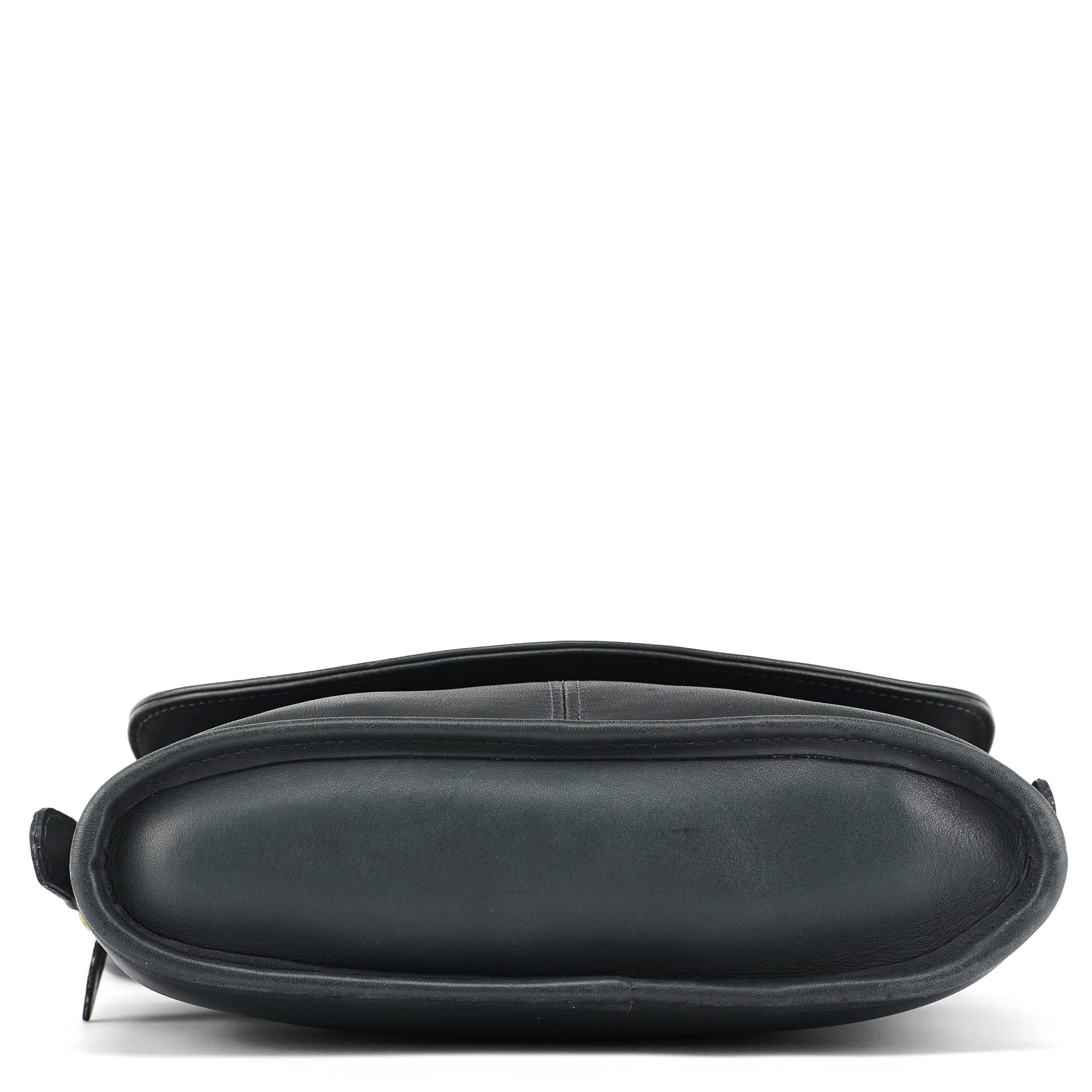 Coach 9807 Midnight Navy Leather Flap Shoulder Bag