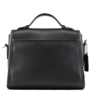 Coach 9875 Black Leather Court 2-Way Bag