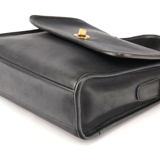 Coach 9875 Black Leather Court 2-Way Bag