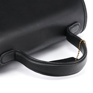 Coach 9977 Black Leather 2-Way Top Handle Bag