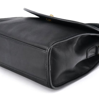 Coach 9977 Black Leather 2-Way Top Handle Bag