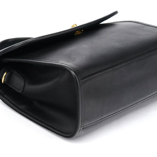 Coach 9977 Black Leather 2-Way Top Handle Bag
