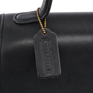 Coach 9977 Black Leather 2-Way Top Handle Bag