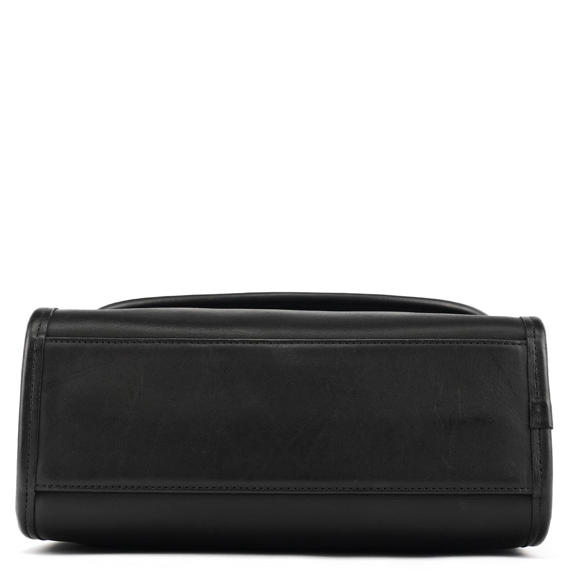 Coach 9977 Black Leather 2-Way Top Handle Bag