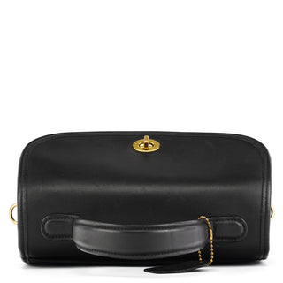 Coach 9977 Black Leather 2-Way Top Handle Bag