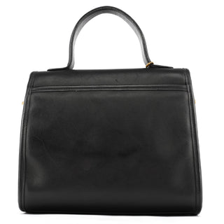 Coach 9977 Black Leather 2-Way Top Handle Bag