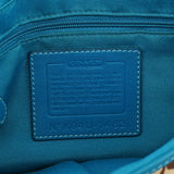 Coach Beige Blue Signature Soho Shoulder Bag