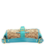 Coach Beige Blue Signature Soho Shoulder Bag