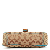 Coach Beige Blue Signature Soho Shoulder Bag