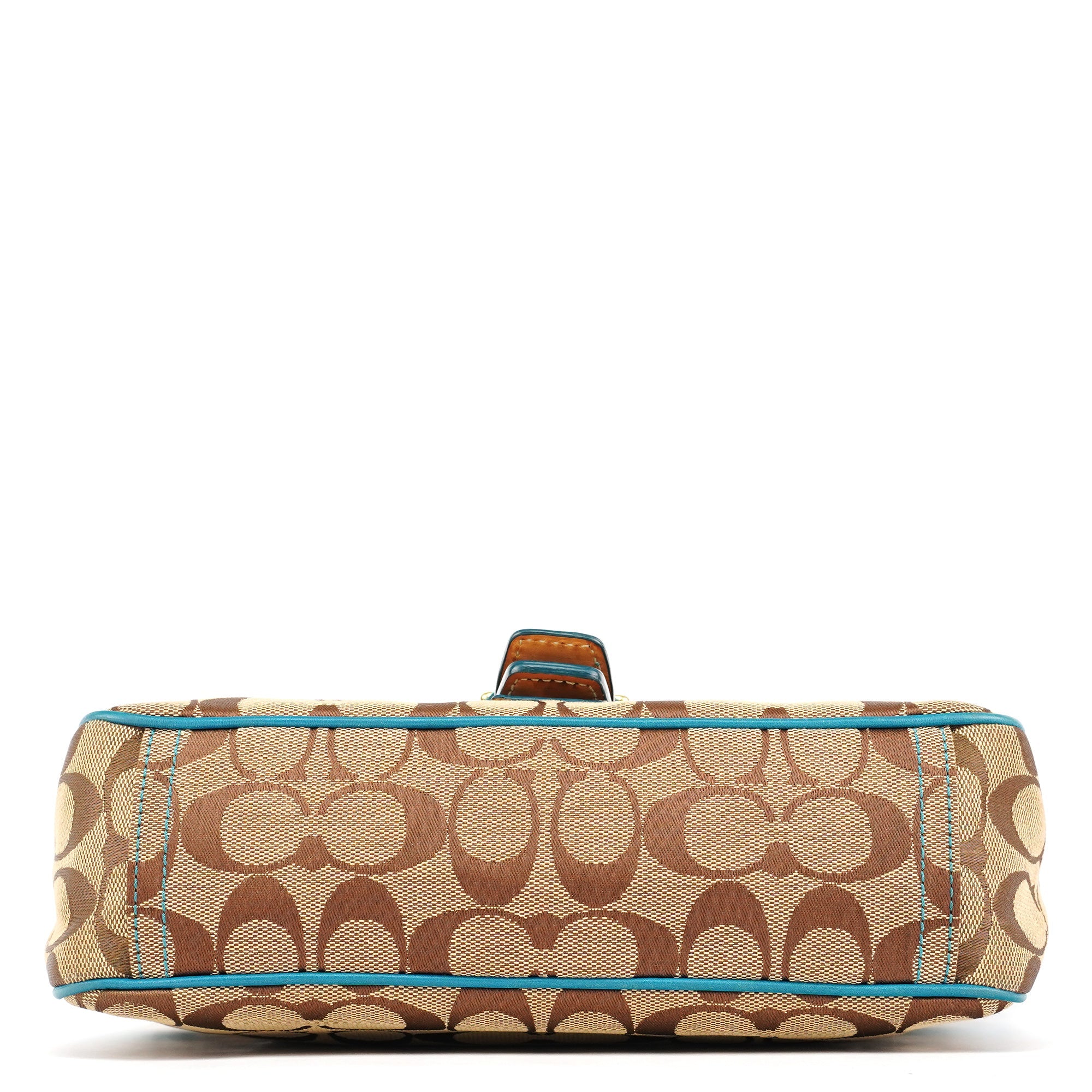 Coach Beige Blue Signature Soho Shoulder Bag