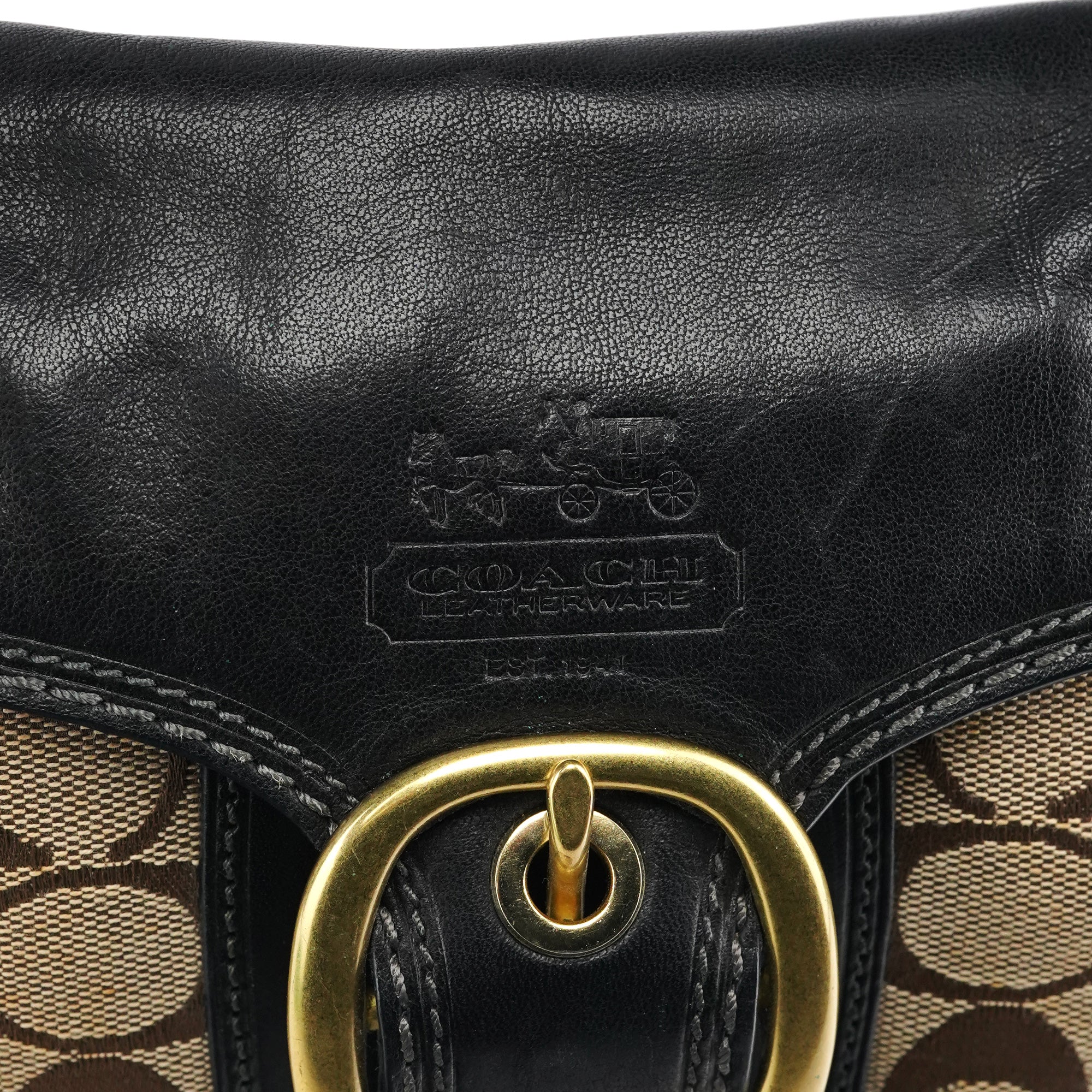 Coach Beige Brown Legacy Soho Shoulder Bag