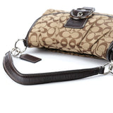 Coach Beige Brown Signature C Soho Shoulder Bag